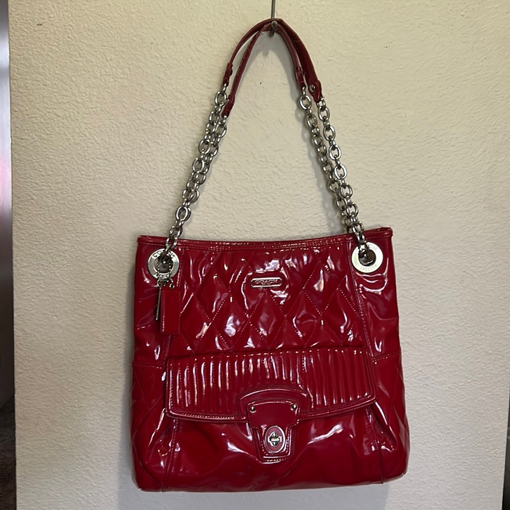 Rare red COACH bag